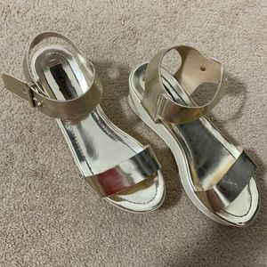 Steve Madden Gold Wedges